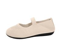 VBEDKDEB Zapatillas deportivas para mujer, zapatillas deportivas de malla transpirables, zapatillas informales con suela fina, suela suave para deportivas, zapatillas de cuero blanco, Blanco, 40.5 EU