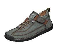 VBEDKDEB Zapatos casuales Mocasines para hombre Moda y cómoda ropa de trabajo baja para hombre Zapatos al aire libre que hacen más grande, verde, 43.5 EU