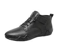 VBEDKDEB Zapatos casuales para hombre mocasines modelos de moda otoño e invierno cortos zapatos casuales al aire libre en talla grande zapatillas negras hombre, Negro , 42 EU