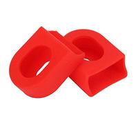Vbest life 1 par 2 Piezas Protector de manivela de Bicicleta Manivela Protectora de Brazo de manivela Suave Fundas Botas Tapas de bielas de Bicicleta de montaña(Rojo)