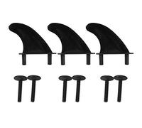 Vbest life 3 PCS Pl¡§¡é Tabla de Surf Aletas Surf Thruster Surf Fin Surf Accesorio de Repuesto Negro Quillas Surf