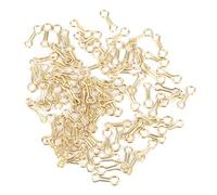 Vbest life 300PCS Carpa Pesca Alambre Ojos Sinker Lazos de Pesca Ojos Giratorios Aleación de Acero Tornillo Cables Molde Bucles Accesorio de Aparejos al Aire Libre(S)