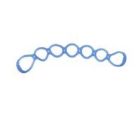 Vbest life 7 Anillo Stretch Band Multifunci¨®n Fitness Yoga Cuerda Band Leg Stretcher Belt Ejercicio Correa Deportiva para Brazos Estiramiento de piernas(Azul)