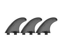 Vbest life Aletas de Tabla de Surf de 3 Piezas, Tabla de Surf Duradera Aletas de Surf Accesorio Desvío de Agua Izquierda Medio Derecha para Tabla de Surf de Aleta FCS(Negro) Paseo en Barco