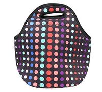 Vbest life Bolsa de Almuerzo t¨¦rmica aislada Bolsa de Almuerzo de Neopreno Impermeable de para Picnic Camping(Peque?os Puntos de Colores)
