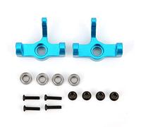 Vbest Life Nudillo de Soporte de dirección de Metal, 2 Piezas Aleación de Aluminio Izquierda Derecha RC Coche Repuesto de Repuesto Compatible con 1/14 144001 RC Car(Azul)