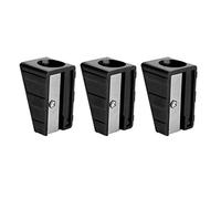 Vbest life Paquete de 3 Mini recortadores Port¡§¡éTiles de Punta de Taco de Billar, Herramienta de reparaci¡§?n de Punta de Taco de sacapuntas[Negro]