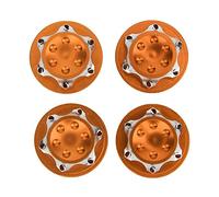 Vbest life Paquete de 4 Piezas de Tuerca de Cubo de Rueda de 17 mm, aleaci¡§?n de Aluminio, Cubierta Antipolvo, Tuerca, Accesorio de reemplazo de Rueda para 1/8 Modelo de Coche RC[Naranja]
