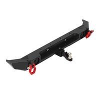 Vbest life Parachoques Trasero del Modelo de Coche RC, Parachoques Trasero de Metal para Coche RC con Anillos en D para Axial SCX10 III AXI03007 1/10 Modelo de Coche RC