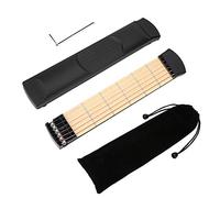 Vbest life Portátil de 6 trastes Herramienta de práctica de acordes de Guitarra de Mano Izquierda Reemplazar Herramienta de práctica para Principiantes