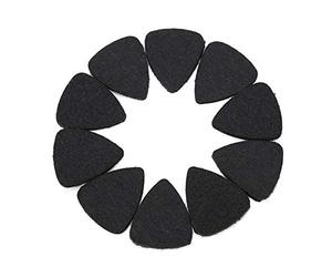 Vbest life Púas de Fieltro Musical Ukelele Plectrum Guitarra Púas de Fieltro de Lana Plectrum 3 mm Plectrums Negro Gris Accesorio de Instrumento(Negro)