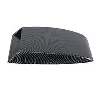 VBESTLIFE 1 capó Universal Decorativo para Entrada de Flujo de Aire, Cubierta de Ventilación para capó, Plástico ABS Negro con Rejilla de Aluminio (Color de Fibra de Carbono)