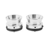 VBESTLIFE 1 par de Adaptadores de Buje Nab, Adaptador Universal de Buje Nab de 1/4 de 10 Pulgadas, Aluminio Pulido, Dispositivo de Carga Universal para Studer Rev Ox, para, para (Silver)