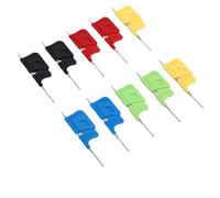 VBESTLIFE 10 Abrazaderas Universales Micro IC, Incluyendo SOIC, TSSOP, TSOP, SSOP, MSOP, PLCC, QFP, TQFP, LQFP, SMD IC Chip Pin Clip DIP Analizador Lógico
