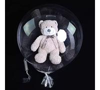 VBESTLIFE 10 Globos Bobo, Globos de Burbujas Transparentes con Boca Ancha Grande para Decoración de Fiesta de Boda de Cumpleaños, de PVC Reutilizables