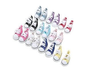 VBESTLIFE 10 Pares de Zapatos de Lona para Muñecas, Diseño Antideslizante, Alta Fuerza de Fricción para Muñecas Articuladas de Bola 1/6, Mano de Obra Exquisita