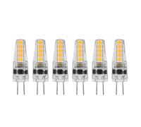 VBESTLIFE 10 Uds. Bombillas LED G4 2W Base Bi Pin Regulable 2700K Blanco Cálido para Lámpara de Techo Lámpara de Mesa AC 12-24V