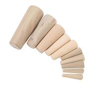 VBESTLIFE 10 Uds. Tapones de Madera Blanda Cónicos Cónicos para Barco, Tapón de Drenaje de Emergencia Marina a Través del Casco para Reparación de Yates, Instalación de Madera Duradera y Hermética