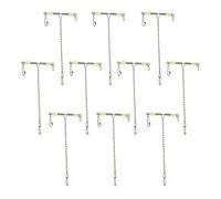 VBESTLIFE 10Pcs T-Forma Línea de Pesca pivota Cadena Gancho Conector para Pesca en el mar Conector abordar