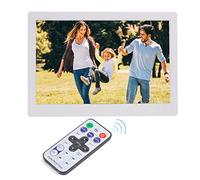 Vbestlife 1280 * 800 HD Digital Photo Frame, 10 Pulgadas Álbum de Fotos Electrónico Soporte MP3 / AV/MPG / MP4 con Reloj Calendario Película Reproductor de Música Función (Blanco)