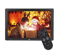 VBESTLIFE 17 Pulgadas Marco Digital de Fotos 1440 * 900HD Despertador Reproductor Álbum y Vídeo MP3 MP4 Reloj Electrónico Calendario con Control Remoto(Negro)