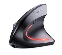 VBESTLIFE 2.4g Mouse Inalámbrico, Diseño Vertical Ergonómico, 800/1200/1600 dpi, 6 Botones Silenciosos, Enchufe y Reproducción, para Computadora Portátil, Computadora, PC, PC