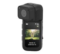VBESTLIFE 2,7k Mini Camina de Cuerpo WiFi, Cámara VLOG POV de 32 GB con Lente Giratoria de 180 °, 170 ° de Gran ángulo, Pantalla HD de 1.47 "para Ciclismo, Caminata por Mascota (Black)