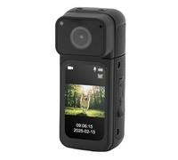 VBESTLIFE 2,7k WiFi Mini Body Camera, Video de Video POV con Lente Rotatable de 180 °, Pantalla de 1.47 Pulgadas, para Viajar, Caminar por Mascota, 128 GB (Black)