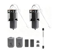VBESTLIFE 2 Juegos de Repuesto Hotend para Impresora 3D Snapmaker U1, Bloque Calefactor de Cerámica de 0,4 Mm, 24 V, 48 W con Agujas de Limpieza, Calcetines de Silicona y Cepillos de