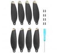 VBESTLIFE 2 Pares de Hélices de Drones, Repuestos de Hélices, Accesorios de Drones Aptos para Mini 2 (Borde Dorado)