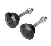 VBESTLIFE 2 Pestillos Universales con Clamp/Holder para Botón de Bloqueo de capó, Bloqueo Seguro del Compartimento del Motor, para Ventiladores Mod de Coche, Aleación de Aluminio (32mm)