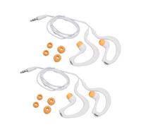 VBESTLIFE 2 Piezas de Auriculares para Natación, Auriculares a Prueba de Agua IP68 con Cable Corto de 80 Cm, 8 Almohadillas de Repuesto, para Música bajo el Agua, Natación, Deportes,