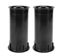 VBESTLIFE 2 Tubos de Puerto de Altavoz, 88 Mm X 160 Mm ABS Subwoofer Tubo Reflejo de Graves con Malla Protectora, para Mejora del Gabinete del Altavoz Stage PA DJ