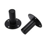 VBESTLIFE 2 Uds Soporte de Altavoz Sombrero de Copa, 110x110x100mm/4,33 X 4,33 X 3,94 Pulgadas Adaptador de Montaje en Poste de Gabinete de Altavoz de Metal