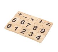 VBESTLIFE 200 Uds. Azulejos de Números de Madera del 0 Al 9 para Ayudar a los Niños a Aprender a Calcular, Gran Regalo para Niños en Edad Preescolar, Juego de Azulejos de Madera (Mezcla Digital)