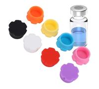 VBESTLIFE 24 Tapas para Viales de Vidrio, Tapas de Silicona de 3 ml.