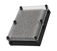 VBESTLIFE 3D Metal Pin Art Board Toy, Descompresión 3D Metal Pin Creando Art Board Toy para Niños Adultos Decoración del Hogar