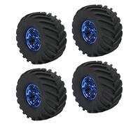 VBESTLIFE 4 Uds. Neumáticos de Camión Monstruo a Escala 1/10 Neumáticos y Ruedas de Coche RC para Coche de Control Remoto 1/10
