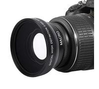 Vbestlife 49MM 0.45X Lente de Conversión Lentes de Cámara de Alta Definición de Aleación de Aluminio y Vidrio Óptico para Cualquier Cámara con Hilo de Lente de 49mm.