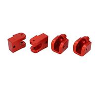 VBESTLIFE 4PCS RC Tie Rod Mount RC Tie Rod Mount RC Car Axle Mount Set,RC Tie Rod Bracket Base Piezas de Repuesto RC Car Axle Mount Set para 1/10 Control Remoto Coche Remeros (Rojo)