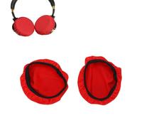 VBESTLIFE 5 Pares de Almohadillas Elásticas de Algodón para Auriculares, Protectores Lavables y Reutilizables Universales para 9-11cm, para QC15 QC25 QC35 QC45 (Rojo)