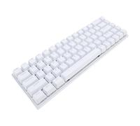 VBESTLIFE 60% de Teclado Mecánico Compacto Interruptor Azul RGB Retroiluminado | 68 Teclado Anti -Fantasma de Juegos Cableados | Diseño Ergonómico para Wins iOS Android (White)