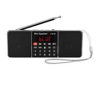 VBESTLIFE 87.5 MHz-108 MHz Radio estéreo FM/Am, Memoria TF/USB música Manos Libres Llamada Reproductor de MP3 Radio (FM Rojo)