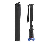 VBestLife A555+M2 Cámara Monopod Aleación de Aluminio Telescópico 6 Secciones Altura Ajustable 160 cm con Soporte M2 para fotografía de Viaje y Negro al Aire Libre
