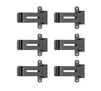 VBESTLIFE Abrazadera de Clip para Cinturón de Radio, Paquete de 6 Soportes de Gancho de Radio Compatibles con Kenwood TK 208 TK 308 Y BF 888S Accesorios de Radio de Dos Vías