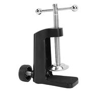 VBESTLIFE Abrazadera de Escritorio C, Soporte de Mesa de Aluminio para Brazo de Lámpara, Apertura de 2,4" con Agarre Cómodo, Puerto de Soporte de 12 Mm para Lámparas de Brazo Oscilante, Soportes para