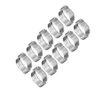 VBESTLIFE Abrazadera de Manguera Galvanizada de Dos Orejas, Clamp/Holder de Sujeción Duradero para Tubo de, Ideal para Automóviles, 10 Piezas de 5 a 23 Mm (13-15 mm)