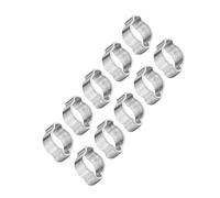 VBESTLIFE Abrazadera de Manguera Galvanizada de Dos Orejas, Clamp/Holder de Sujeción Duradero para Tubo de, Ideal para Automóviles, 10 Piezas de 5 a 23 Mm (15-18MM)