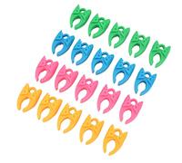 VBESTLIFE Abrazadera de Soporte de Bobina, 20 Piezas Clip de Bobina de Silicona de 4 Colores para Coser Bordado, Clip de Fijación de Carrete Antidesprendimiento de Hilo para Coser Carretes de Máquina,