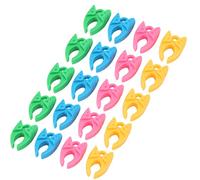 VBESTLIFE Abrazadera de Soporte de Bobina, 20 Piezas de Clip de Fijación de Carrete de Silicona de 4 Colores para Coser Bordado, Clip de Bobina Antidesprendimiento de Hilo para Máquina de Coser,